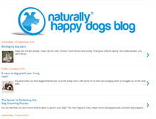 Tablet Screenshot of blog.naturallyhappydogs.com